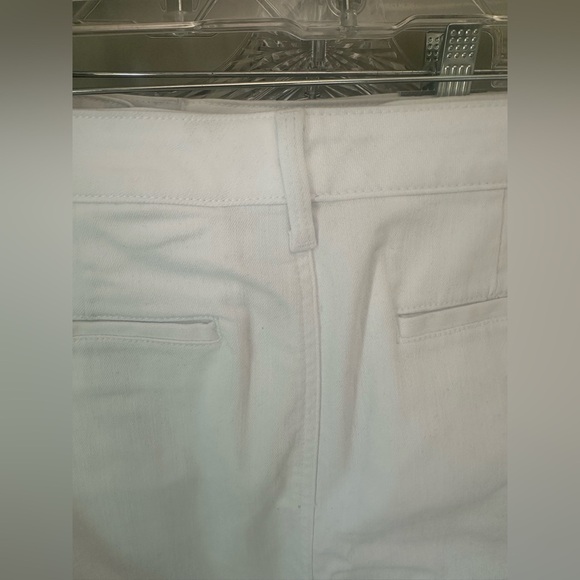 NWOT Talbots Classic White Mini Jean Skirt Sz 14 Never Worn Purchased 2024 - Picture 7 of 11